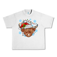 Lunar Rock christmas cow Urban Heavy Tee - MaliasSmallBusiness