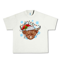Pistachio christmas cow Urban Heavy Tee - MaliasSmallBusiness