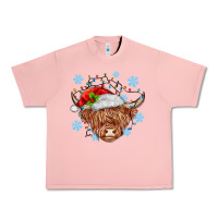 Salmon christmas cow Urban Heavy Tee - MaliasSmallBusiness