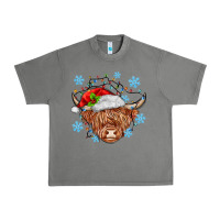 Tornado christmas cow Urban Heavy Tee - MaliasSmallBusiness