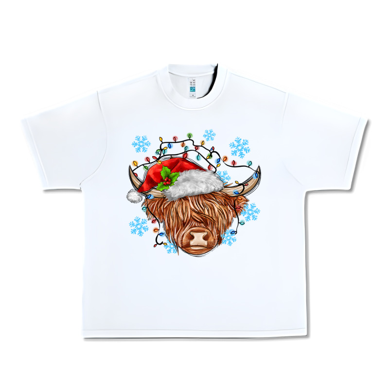 Christmas Cow Urban Heavy Tee by MaliasSmallBusiness | Teevron