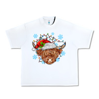 White christmas cow Urban Heavy Tee - MaliasSmallBusiness