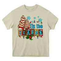 Mossy tis the season christmas tree cake ado Heavy Core Tee - AdoDesignShop