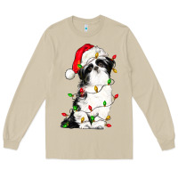 Mushroom christmas shih tzu dog Long Sleeve Tee - LillyAllenDesigns