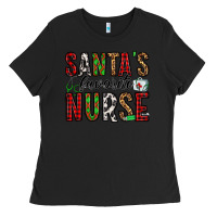 Black santa's favorite nurse Ladies Tee - Jasminsmagicworld