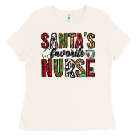Bone santa's favorite nurse Ladies Tee - Jasminsmagicworld