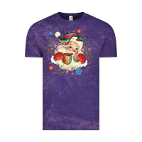 Cloud Purple mexican christmas santa Vintage Tee - MaliasSmallBusiness