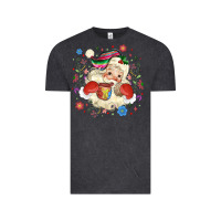 Vintage Black mexican christmas santa Vintage Tee - MaliasSmallBusiness
