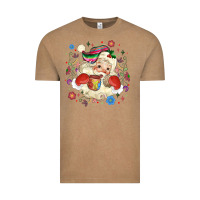 Vintage Coffee mexican christmas santa Vintage Tee - MaliasSmallBusiness