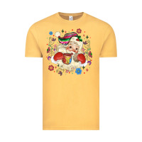 Vintage Mustard mexican christmas santa Vintage Tee - MaliasSmallBusiness