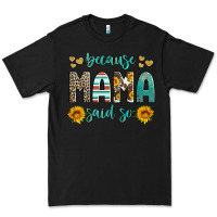 Black because mama said so western sunflowers Premium Tee - Artiststas