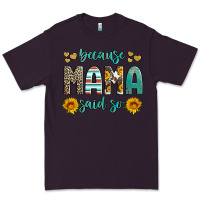 Plum because mama said so western sunflowers Premium Tee - Artiststas