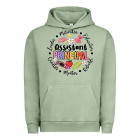 Pigment Oil Green Principal Assistant Urban Hoodie - CowhideDigitalArt