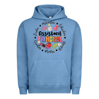 Pigment Pebble Blue Principal Assistant Urban Hoodie - CowhideDigitalArt