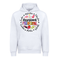 White Principal Assistant Urban Hoodie - CowhideDigitalArt