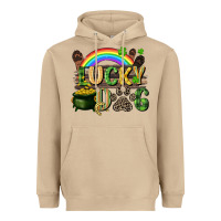 Mushroom Lucky dog St. Patrick's Day Heavyweight Hoodie - CowGirlArtShop