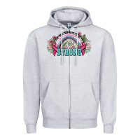 Heather Grey Strong Cancer rainbow Cancer Awareness Zipper Hoodie - HowdyJamesFarm