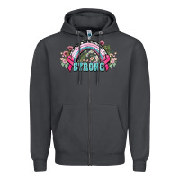 Smoke Strong Cancer rainbow Cancer Awareness Zipper Hoodie - HowdyJamesFarm
