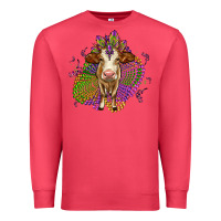 Cardinal simmental mardi gras Premium Sweatshirt - OliviaCreatesArt