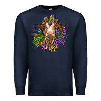 Navy simmental mardi gras Premium Sweatshirt - OliviaCreatesArt