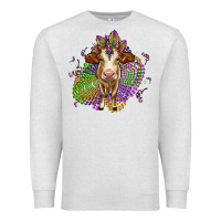 Oatmeal Heather simmental mardi gras Premium Sweatshirt - OliviaCreatesArt