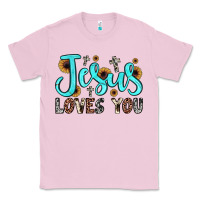Bubblegum Pink jesus loves you Classic Tee - JahusDesignShop