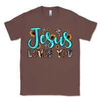 Chestnut jesus loves you Classic Tee - JahusDesignShop