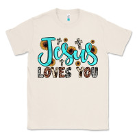 Natural jesus loves you Classic Tee - JahusDesignShop