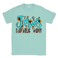 Seafoam jesus loves you Classic Tee - JahusDesignShop