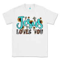 White jesus loves you Classic Tee - JahusDesignShop