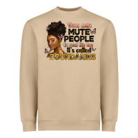 Mushroom you can mute people in real life too it's called b Heavyweight Sweatshirt - Artiststas