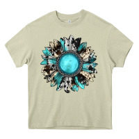Mossy western sunflower gemstone Heavy Core Tee - JahusDesignShop