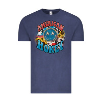 Vintage Denim American honey smiley Vintage Tee - NancyCooperArtShop