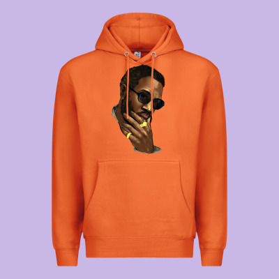 Black Man Premium Hoodie Designed By Howdyjamesfarm