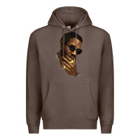 Coffee Black man Premium Hoodie - HowdyJamesFarm