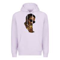 Lilac Black man Premium Hoodie - HowdyJamesFarm