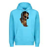 Ocean Blue Black man Premium Hoodie - HowdyJamesFarm