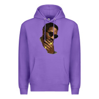 Purple Black man Premium Hoodie - HowdyJamesFarm