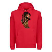 Red Black man Premium Hoodie - HowdyJamesFarm