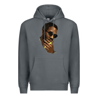 Rock Black man Premium Hoodie - HowdyJamesFarm