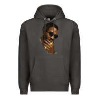 Smoke Black man Premium Hoodie - HowdyJamesFarm