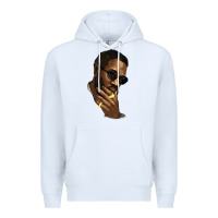 White Black man Premium Hoodie - HowdyJamesFarm