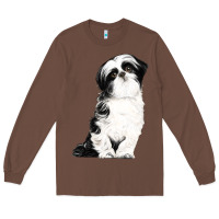 Chestnut shih tzu dog Long Sleeve Tee - LillyAllenDesigns
