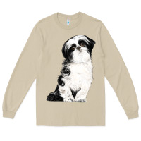 Mushroom shih tzu dog Long Sleeve Tee - LillyAllenDesigns