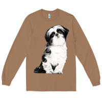 Toasted Coconut shih tzu dog Long Sleeve Tee - LillyAllenDesigns