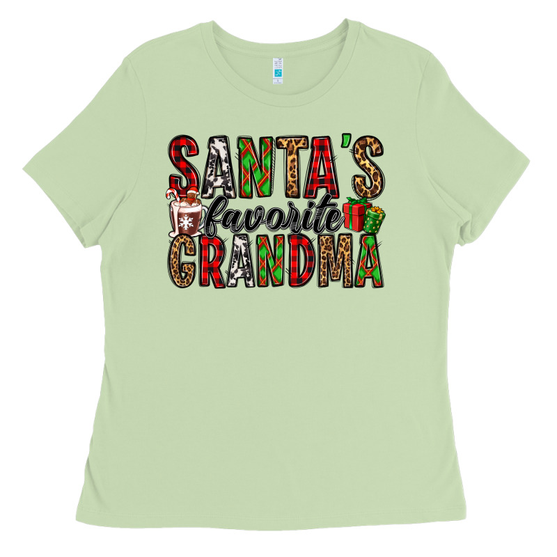 Santa's Favorite Grandma Ladies Tee by Jasminsmagicworld | Teevron