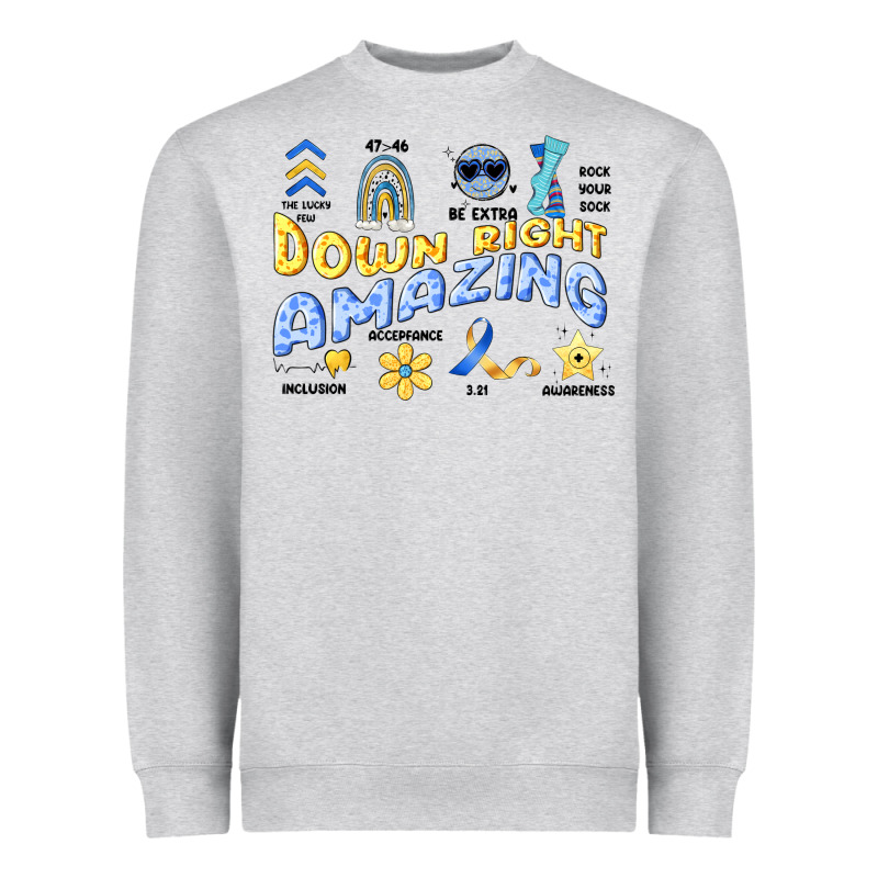 Down Right Amazing Heavyweight Sweatshirt by Artiststas | Teevron