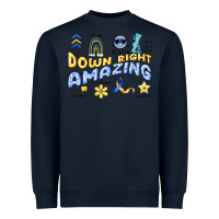 Navy down right amazing Heavyweight Sweatshirt - Artiststas