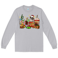 Moon Dust Christmas coffee cups with Saint Bernard Long Sleeve Tee - RanaPortraitStore