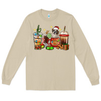 Mushroom Christmas coffee cups with Saint Bernard Long Sleeve Tee - RanaPortraitStore